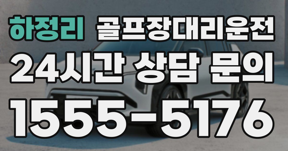 골프장대리운전 서비스