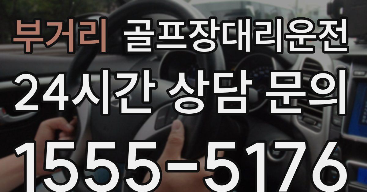 골프장대리운전 서비스