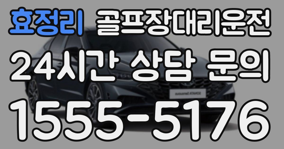 골프장대리운전 서비스