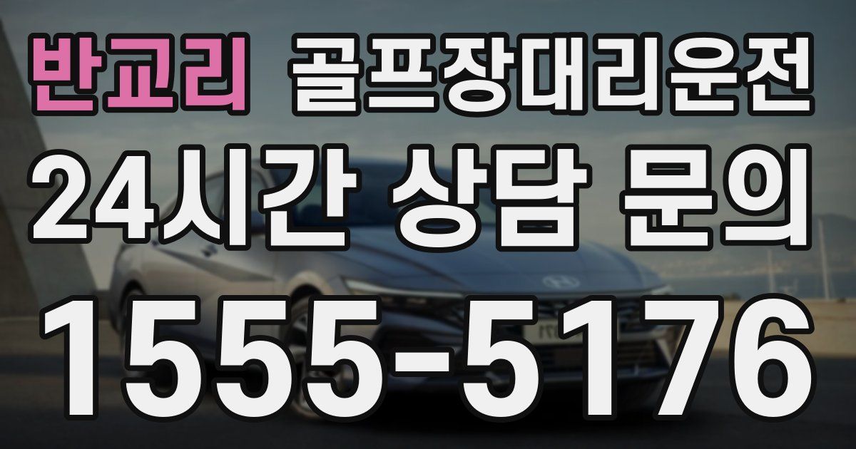 골프장대리운전 서비스