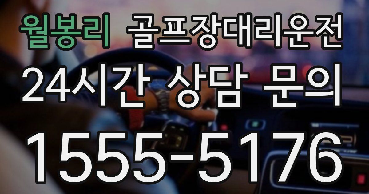 골프장대리운전 서비스