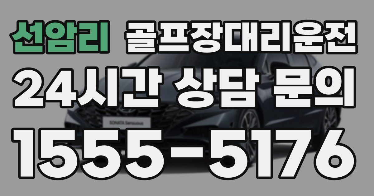 골프장대리운전 서비스
