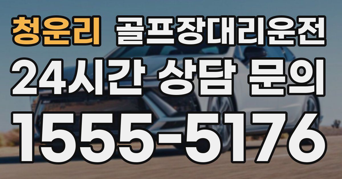 골프장대리운전 서비스