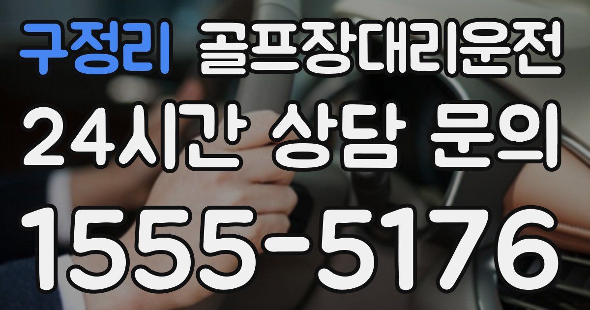 골프장대리운전 서비스