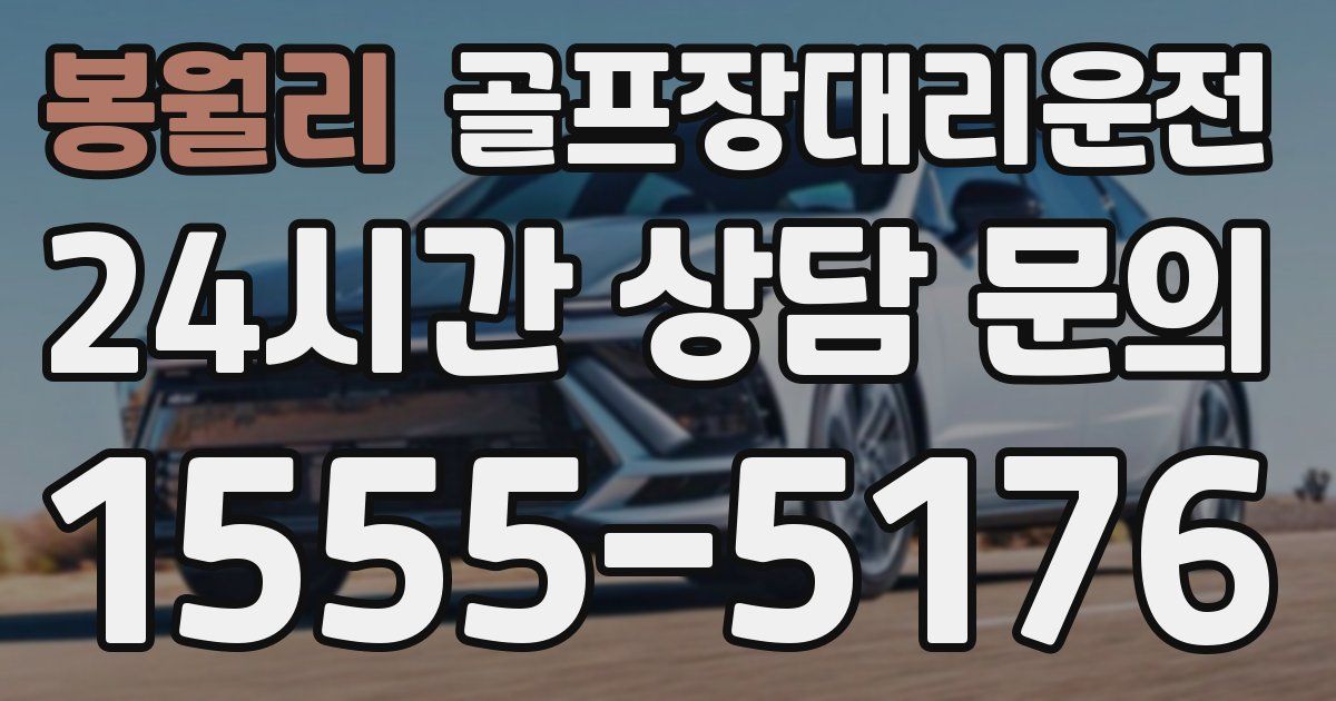 골프장대리운전 서비스