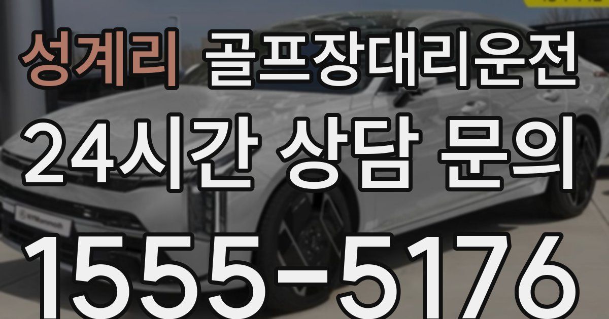 골프장대리운전 서비스