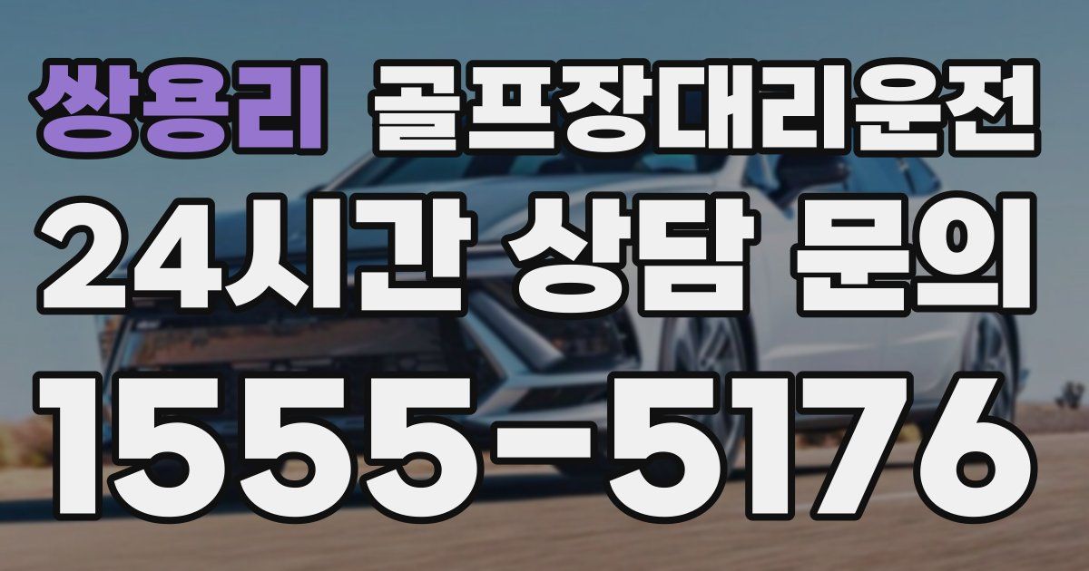 골프장대리운전 서비스