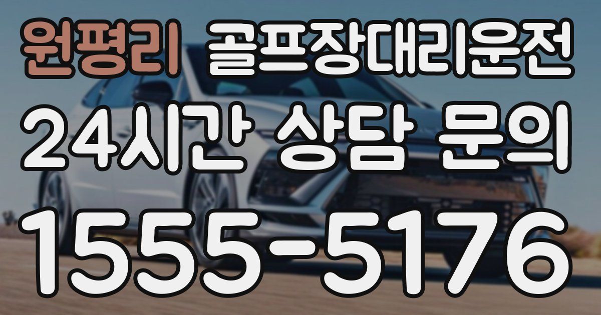 골프장대리운전 서비스