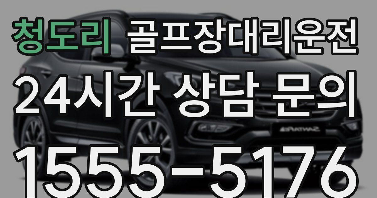 골프장대리운전 서비스