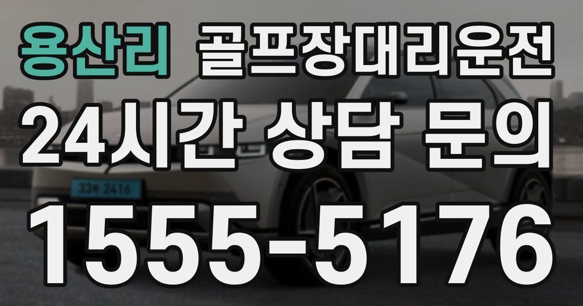 골프장대리운전 서비스