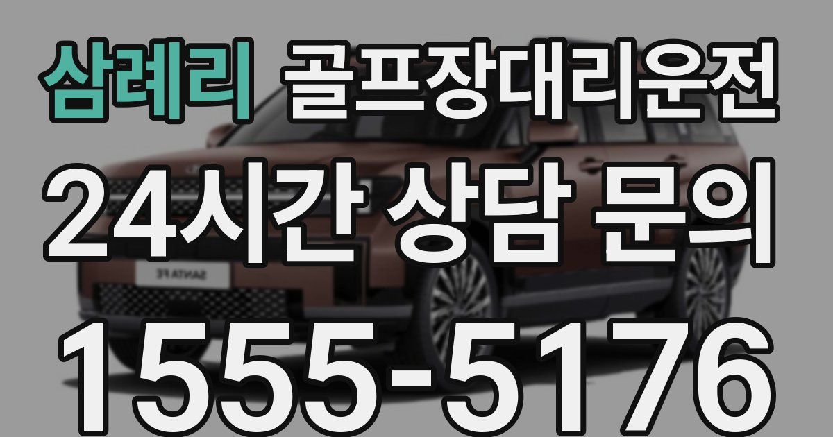 골프장대리운전 서비스