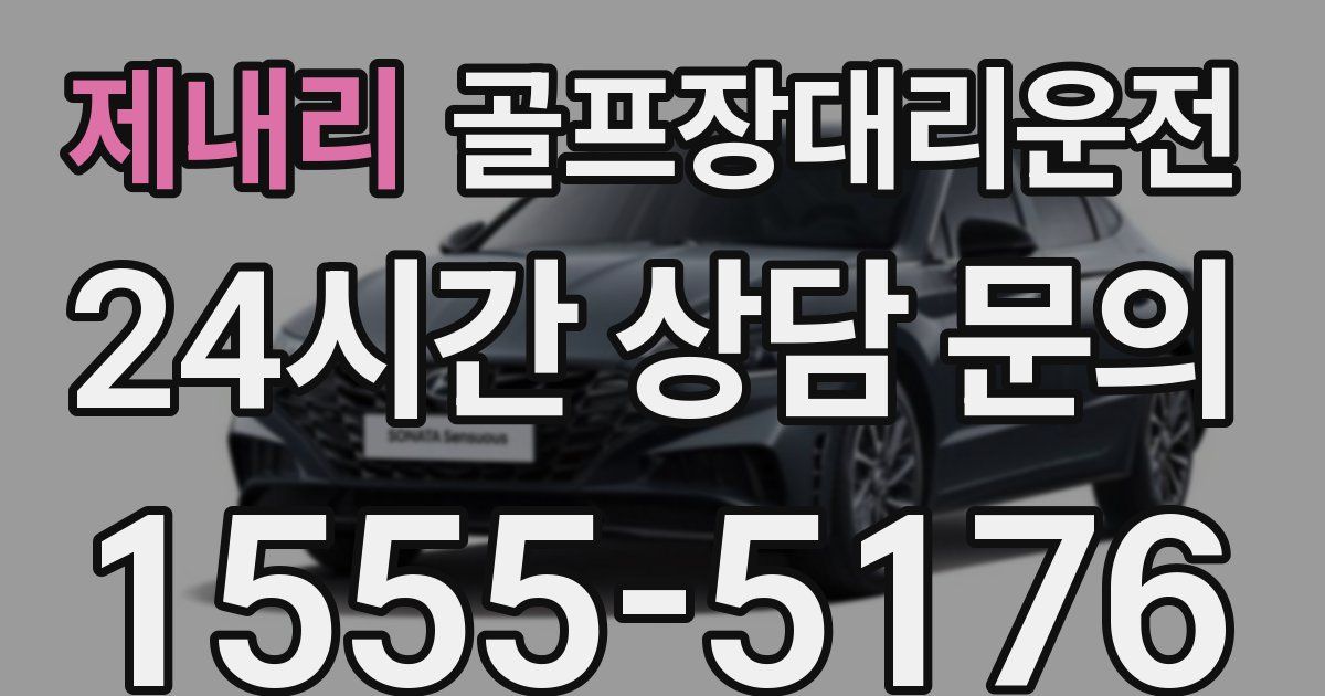 골프장대리운전 서비스