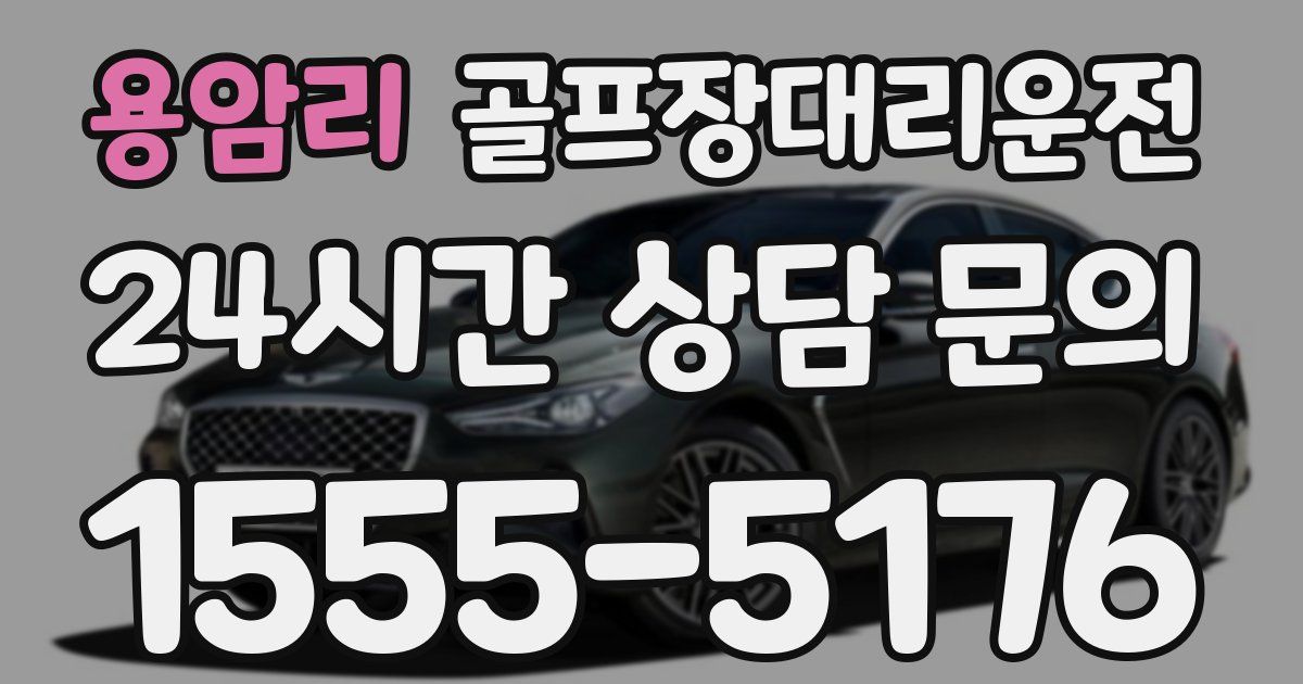 골프장대리운전 서비스