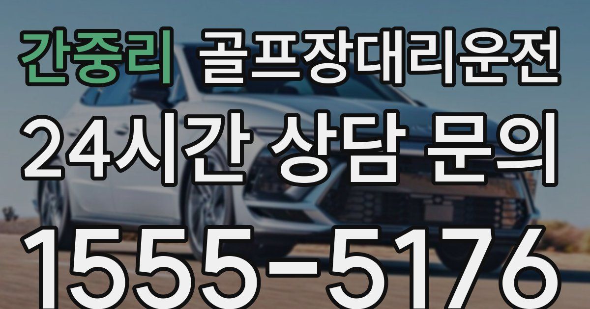 골프장대리운전 서비스