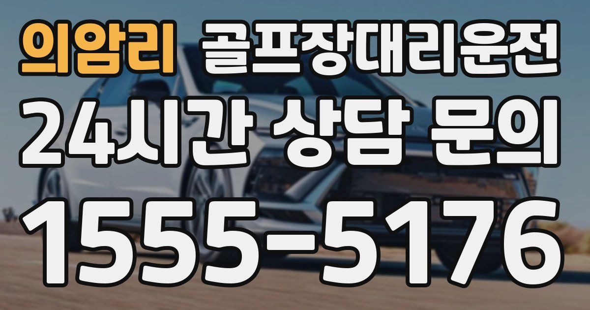 골프장대리운전 서비스