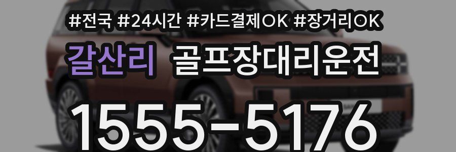 갈산리 골프장대리운전