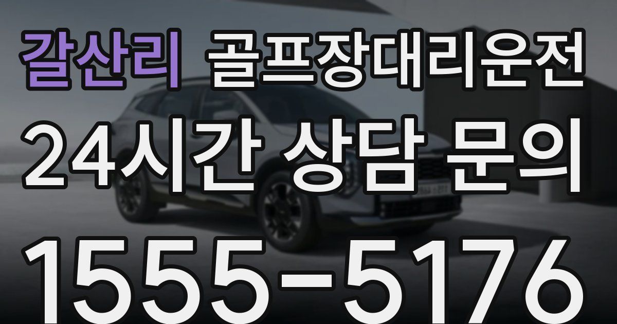 골프장대리운전 서비스