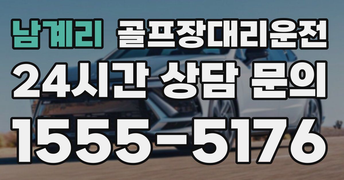 골프장대리운전 서비스