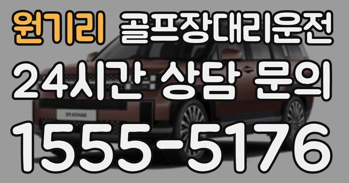 골프장대리운전 서비스