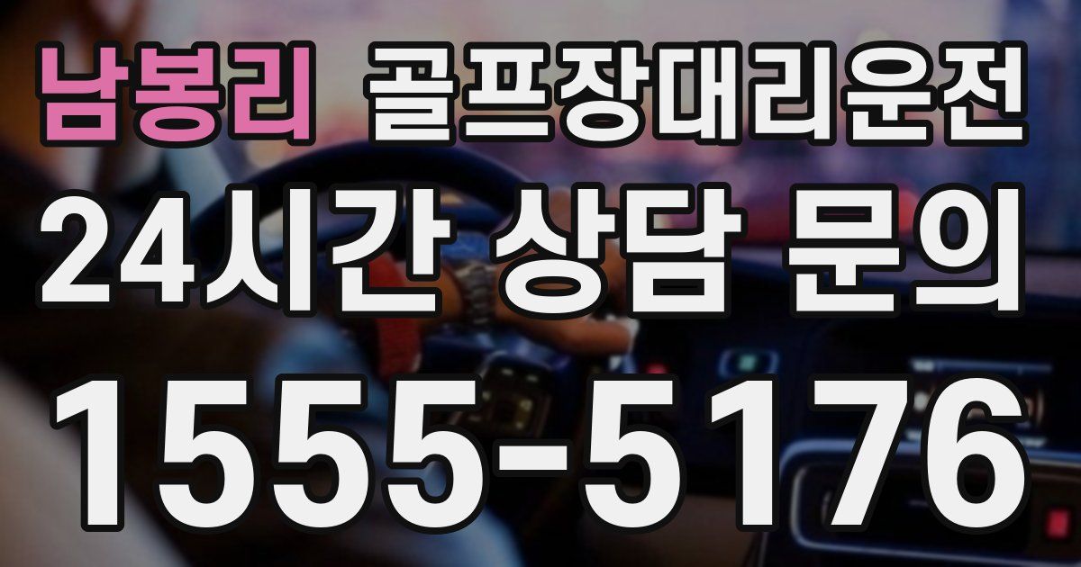 골프장대리운전 서비스