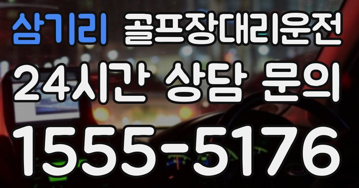 골프장대리운전 서비스