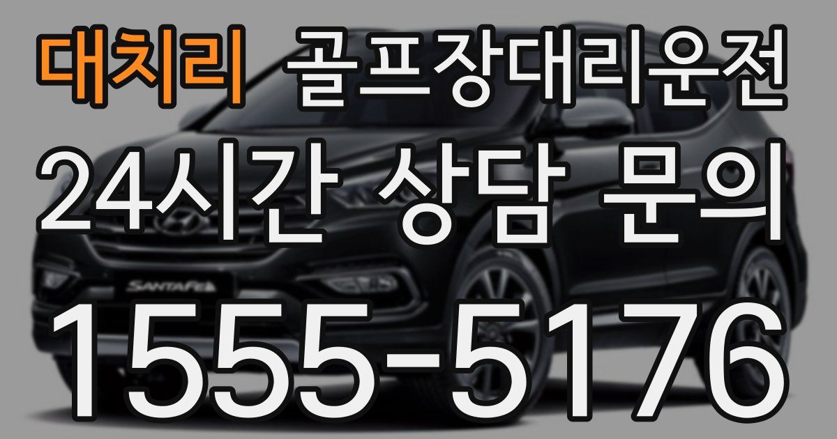 골프장대리운전 서비스