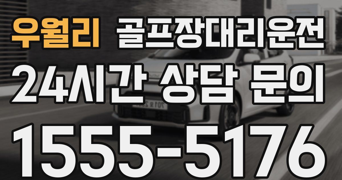 골프장대리운전 서비스