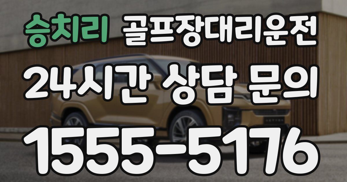 골프장대리운전 서비스
