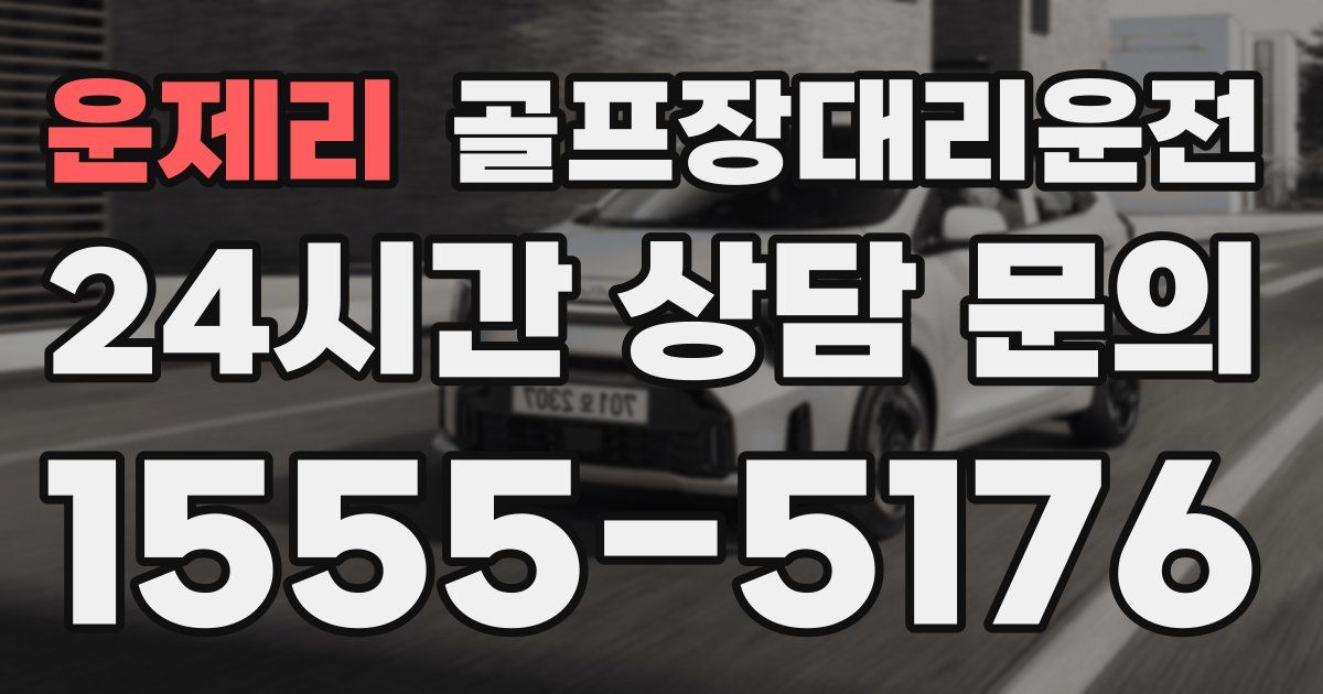 골프장대리운전 서비스