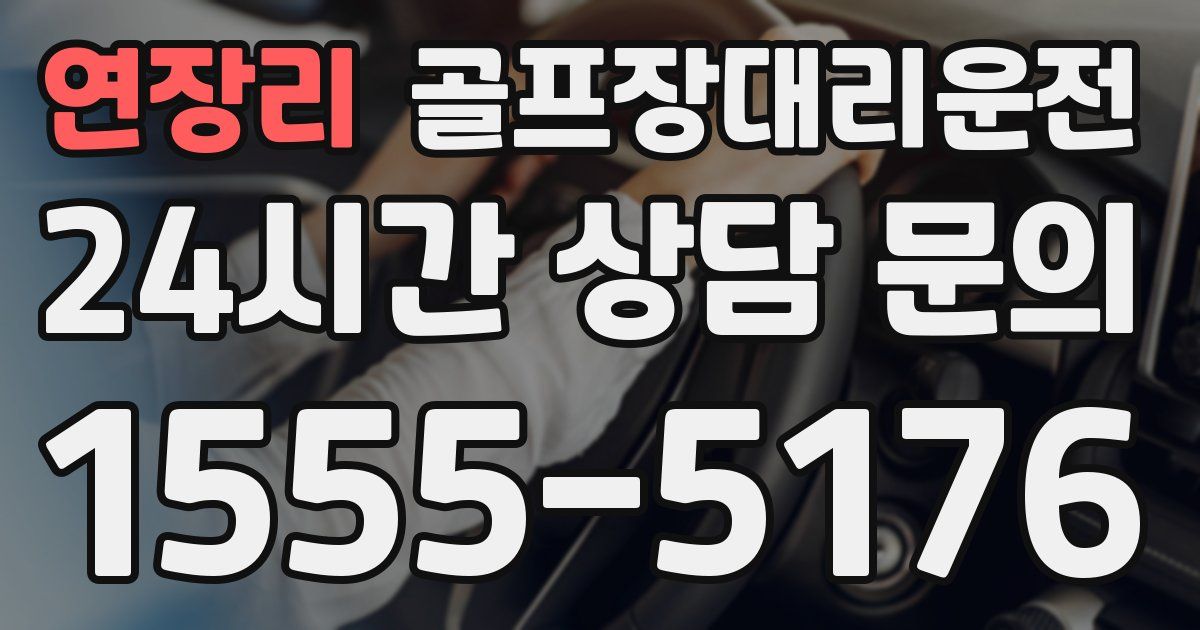 골프장대리운전 서비스
