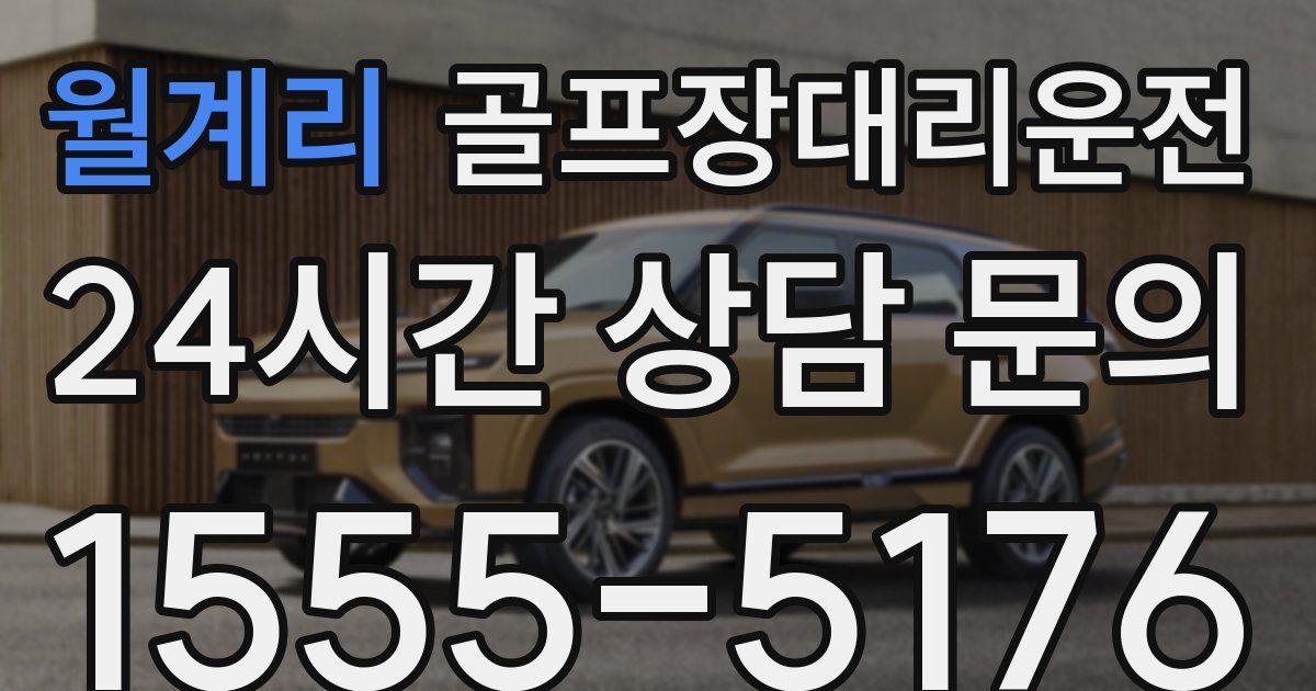 골프장대리운전 서비스