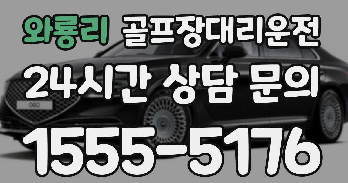 골프장대리운전 서비스