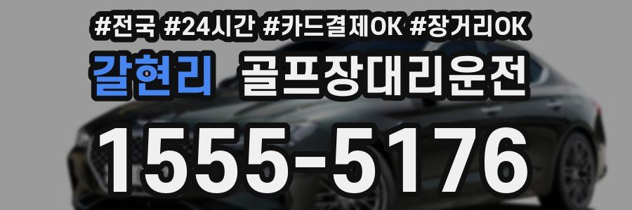 갈현리 골프장대리운전