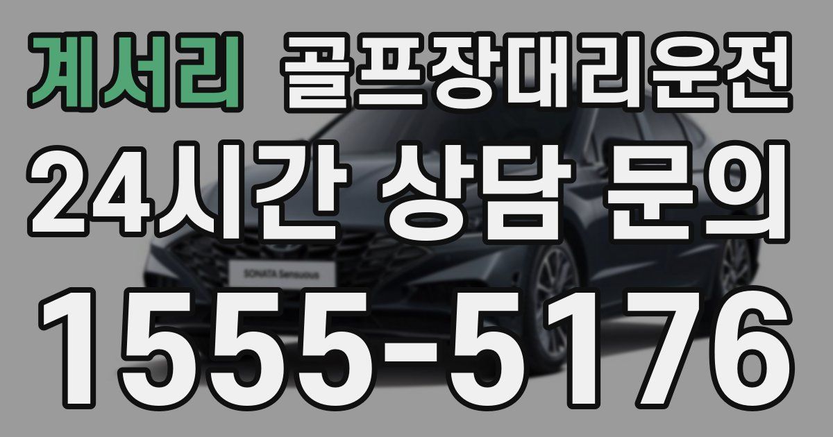 골프장대리운전 서비스