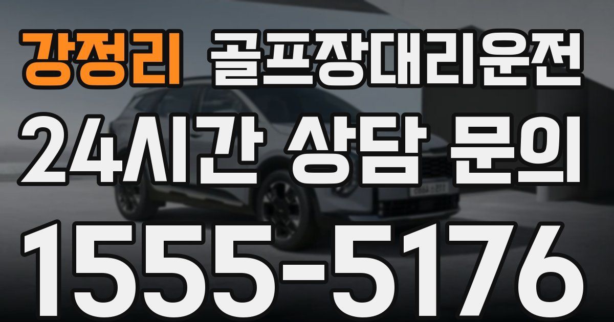 골프장대리운전 서비스
