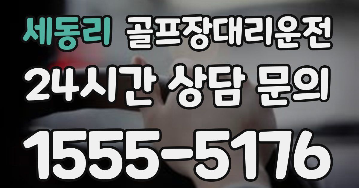 골프장대리운전 서비스