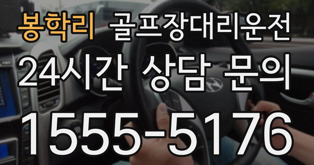 골프장대리운전 서비스