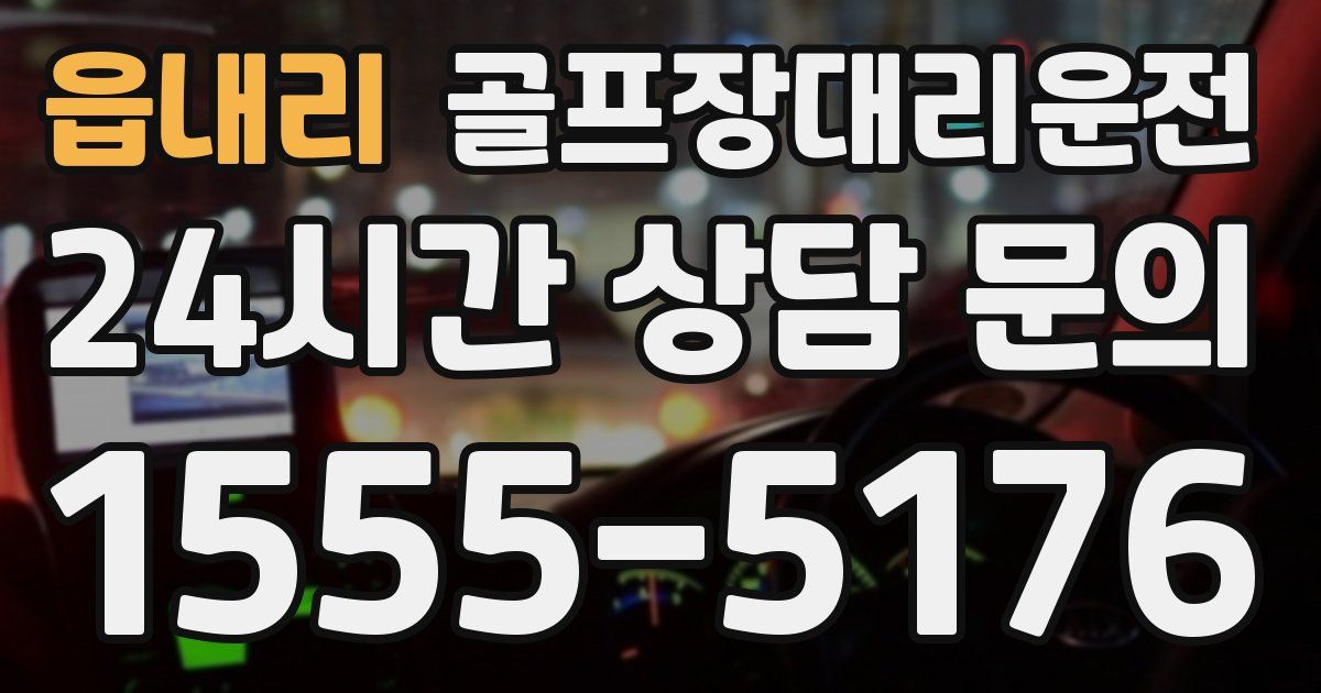 골프장대리운전 서비스