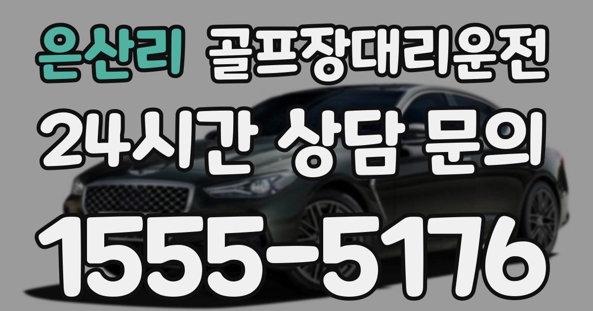 골프장대리운전 서비스