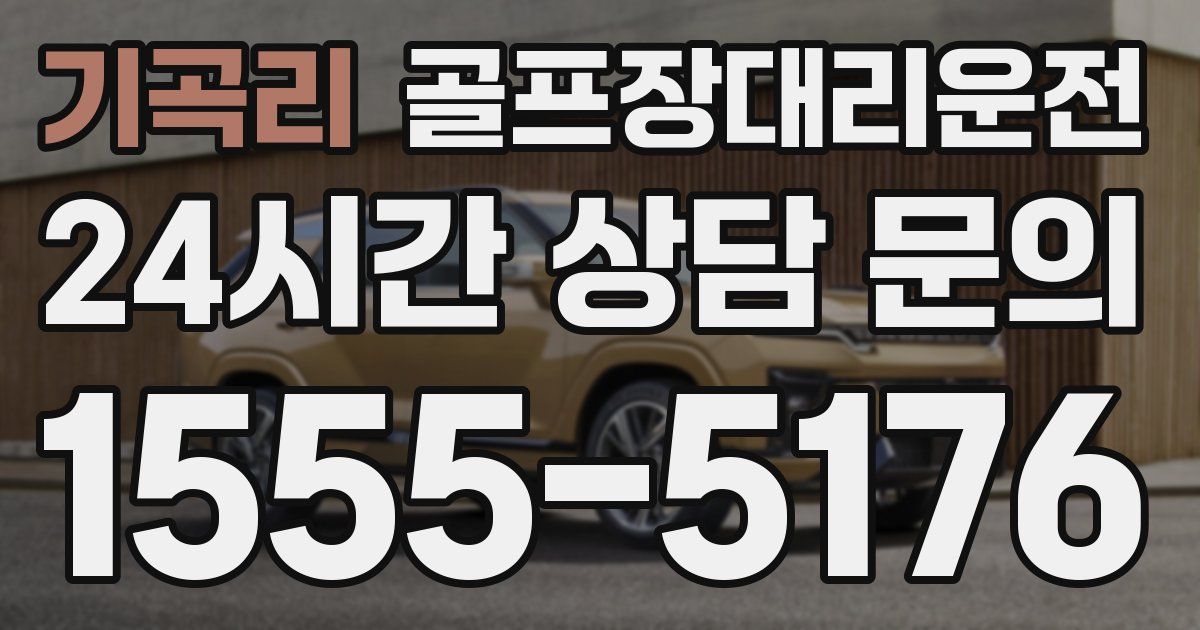 골프장대리운전 서비스