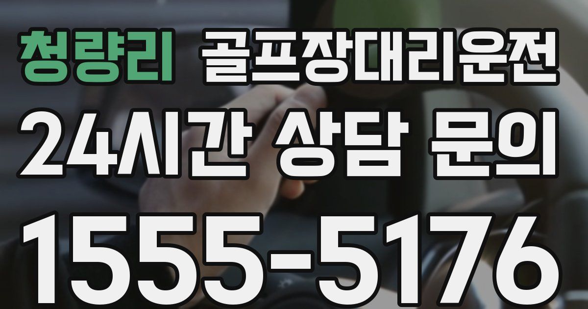골프장대리운전 서비스