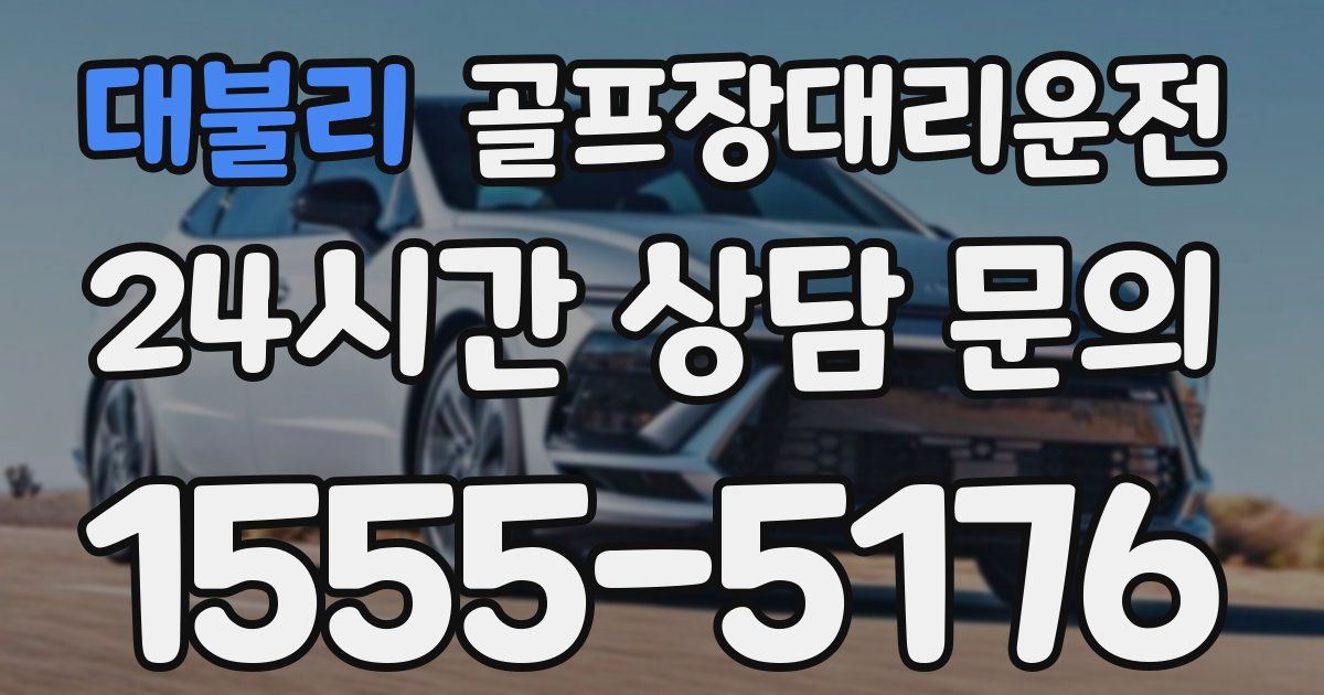 골프장대리운전 서비스