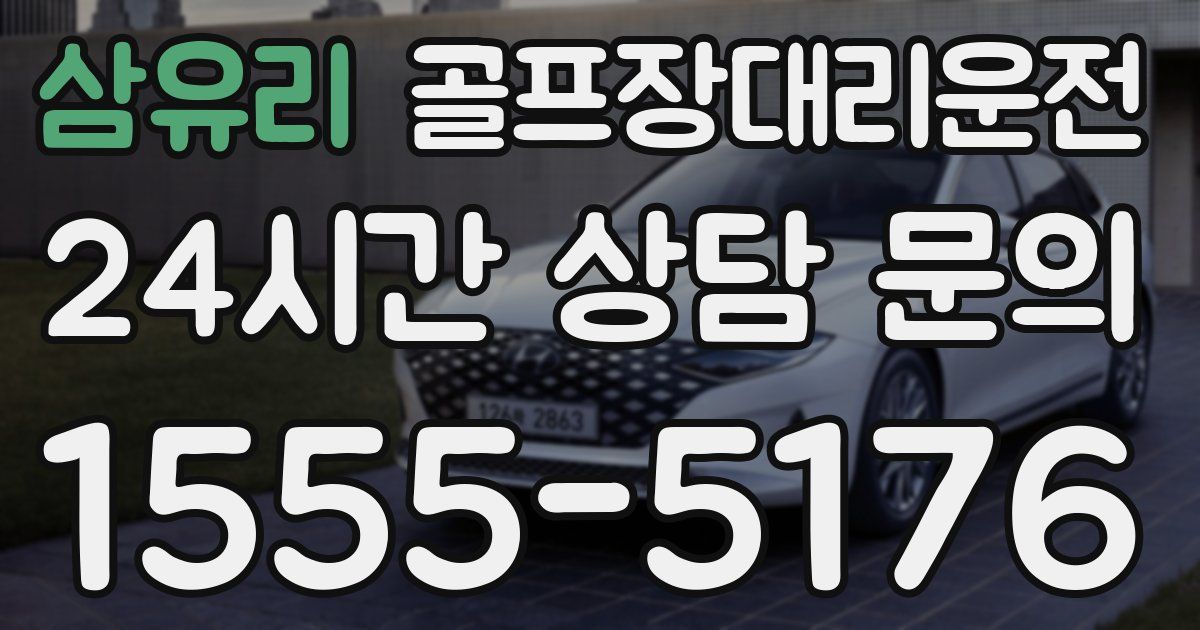 골프장대리운전 서비스