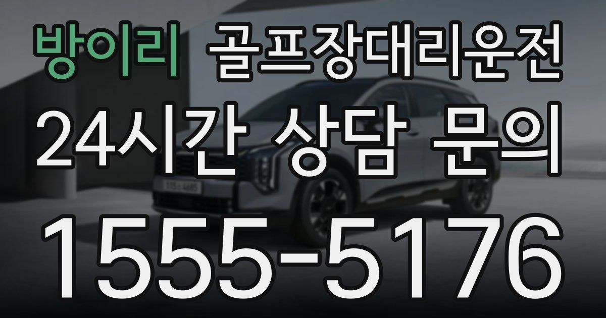 골프장대리운전 서비스
