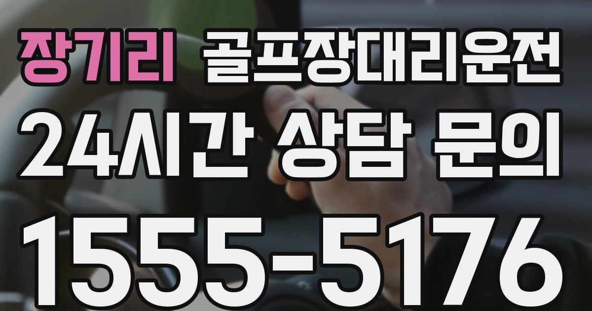골프장대리운전 서비스