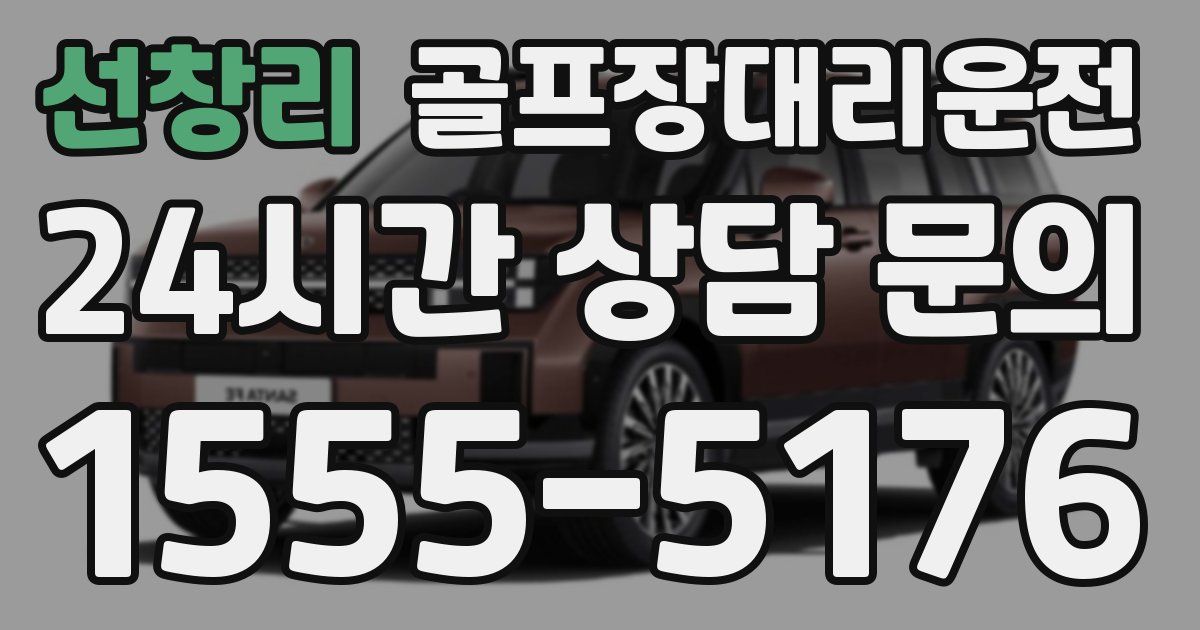 골프장대리운전 서비스