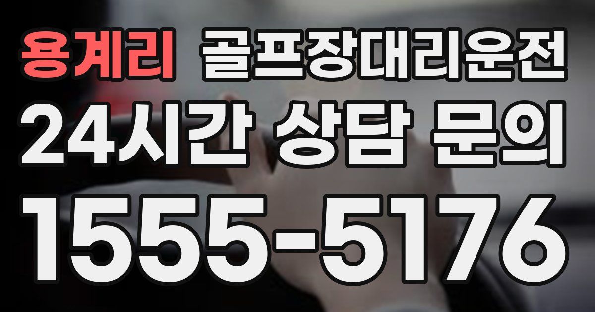골프장대리운전 서비스