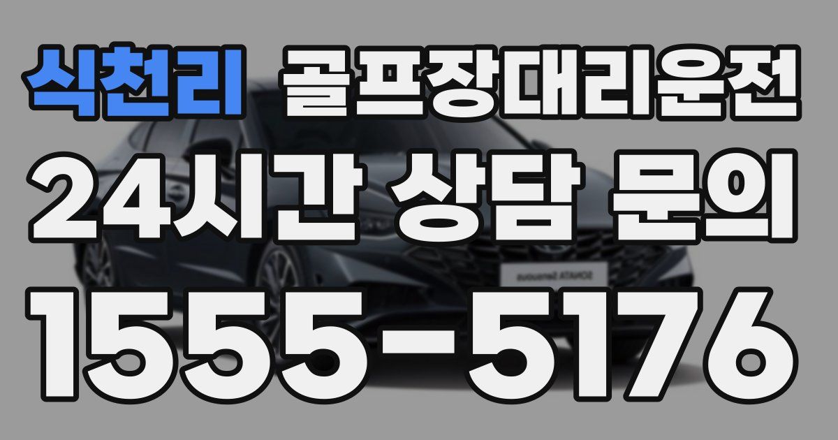 골프장대리운전 서비스