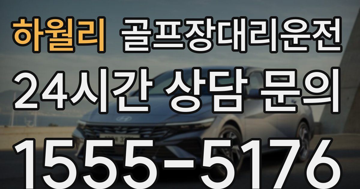 골프장대리운전 서비스