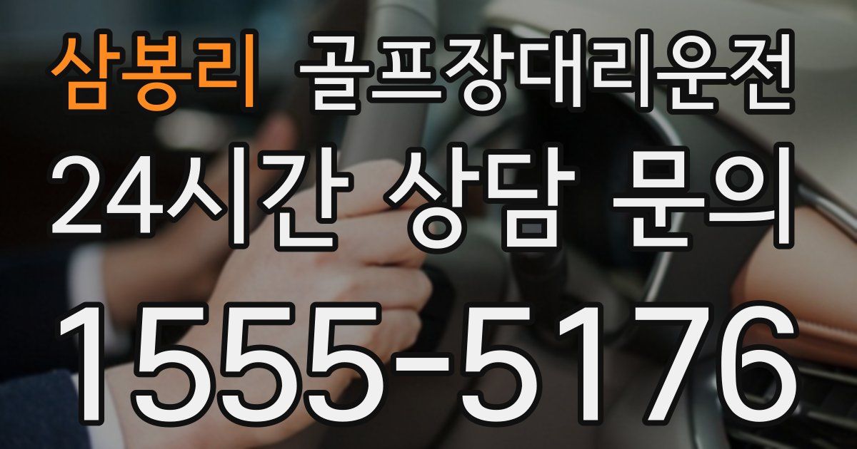 골프장대리운전 서비스